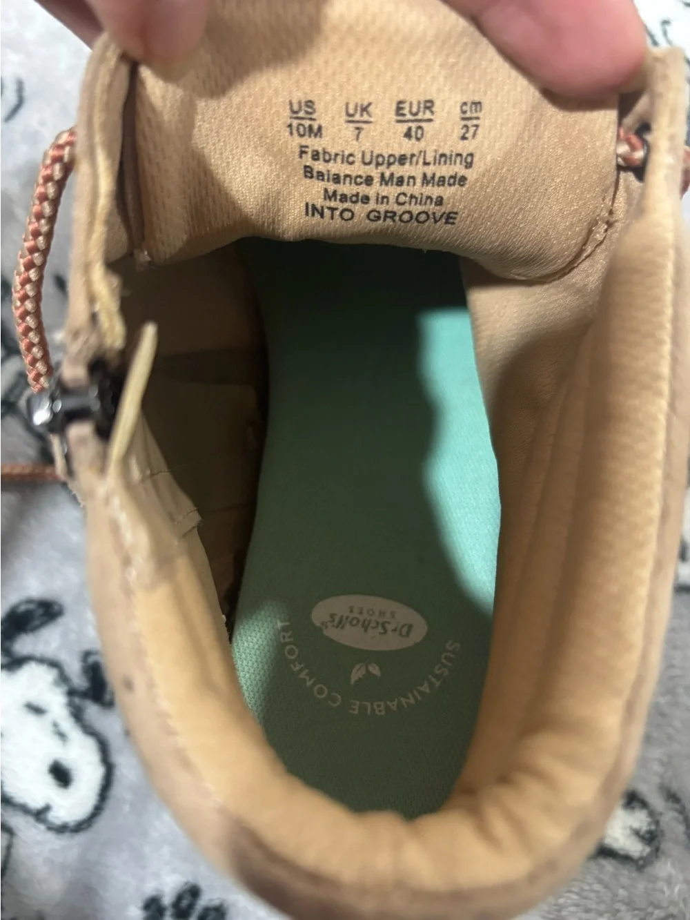 Dr. Scholl's Tan Suede Lace-Up Ankle Booties